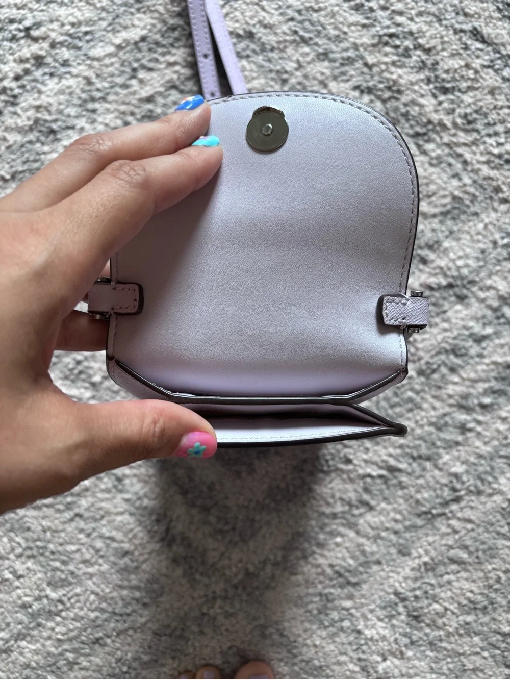 kate spade lavender floral crossbody phone bag